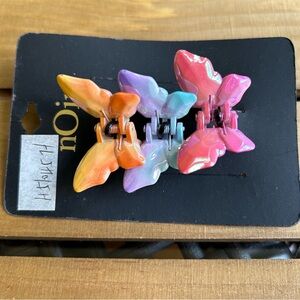 Noir Hair Claw Clips Womens Hair Accessories Butterfly Multicolor New
